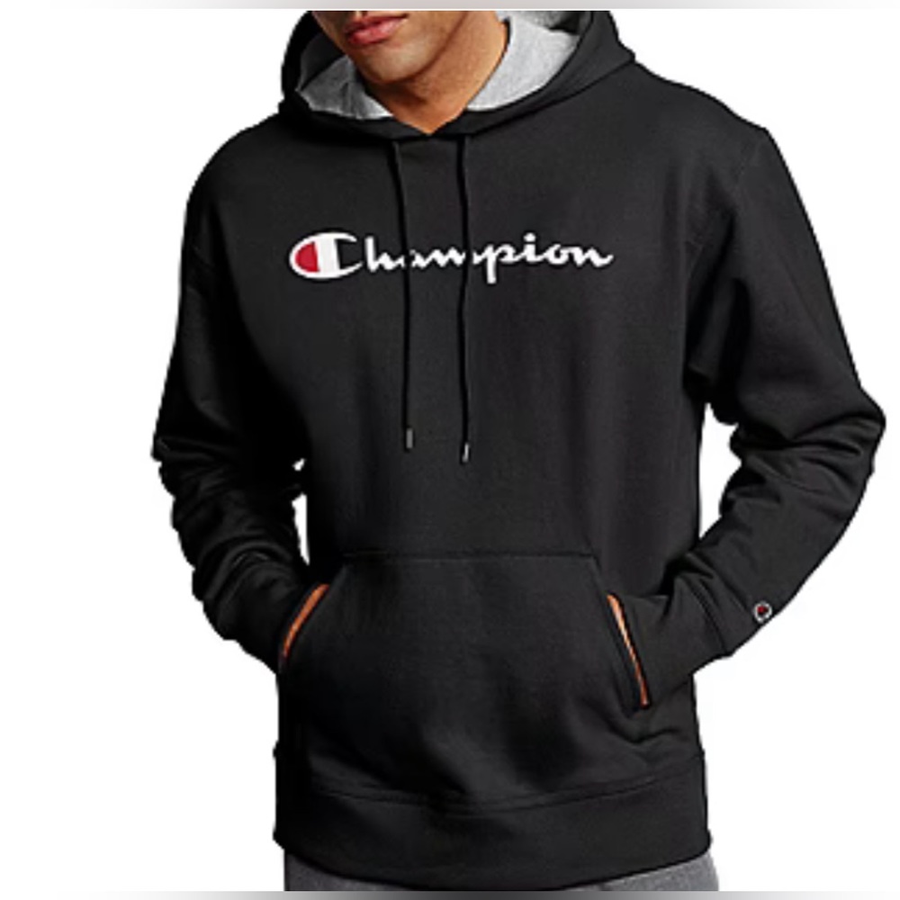 Men’s champion size small black hoodie